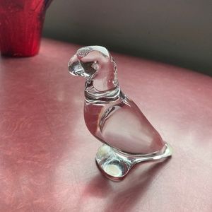 Baccarat Lead Crystal Parrot